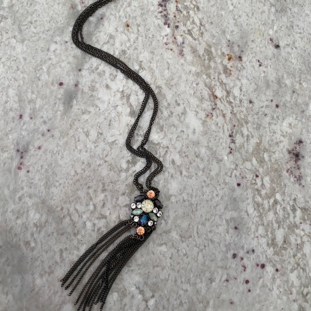 Altar’d State grey long necklace